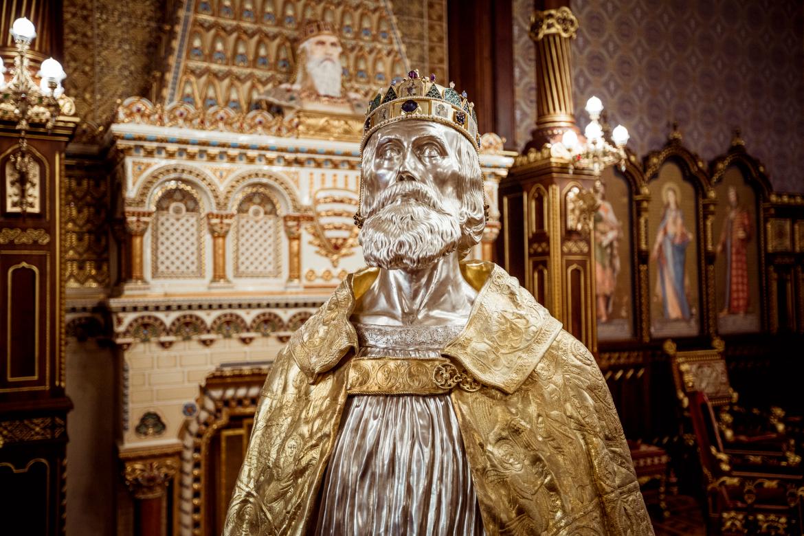 Államalapító királyunk kalocsai hermája is megtekinthető a Szent István-teremhez tartozó kiállításon